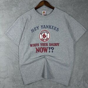 Vtg Boston Red Sox  graphic T-Shirt MLB Baseball Tee Tee Large